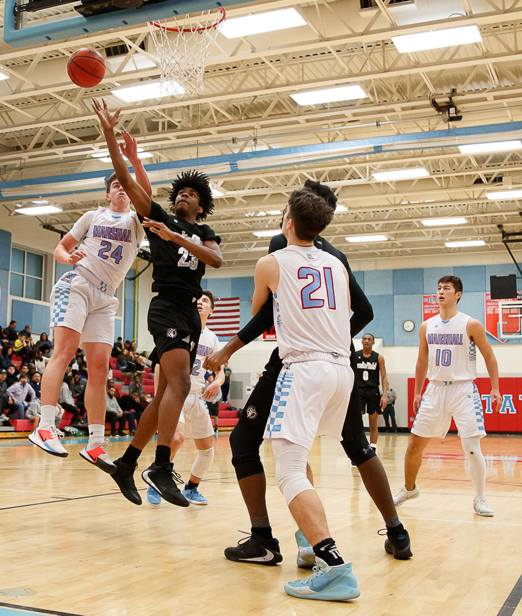 Marshall vs. Wakefield boys hoops 12